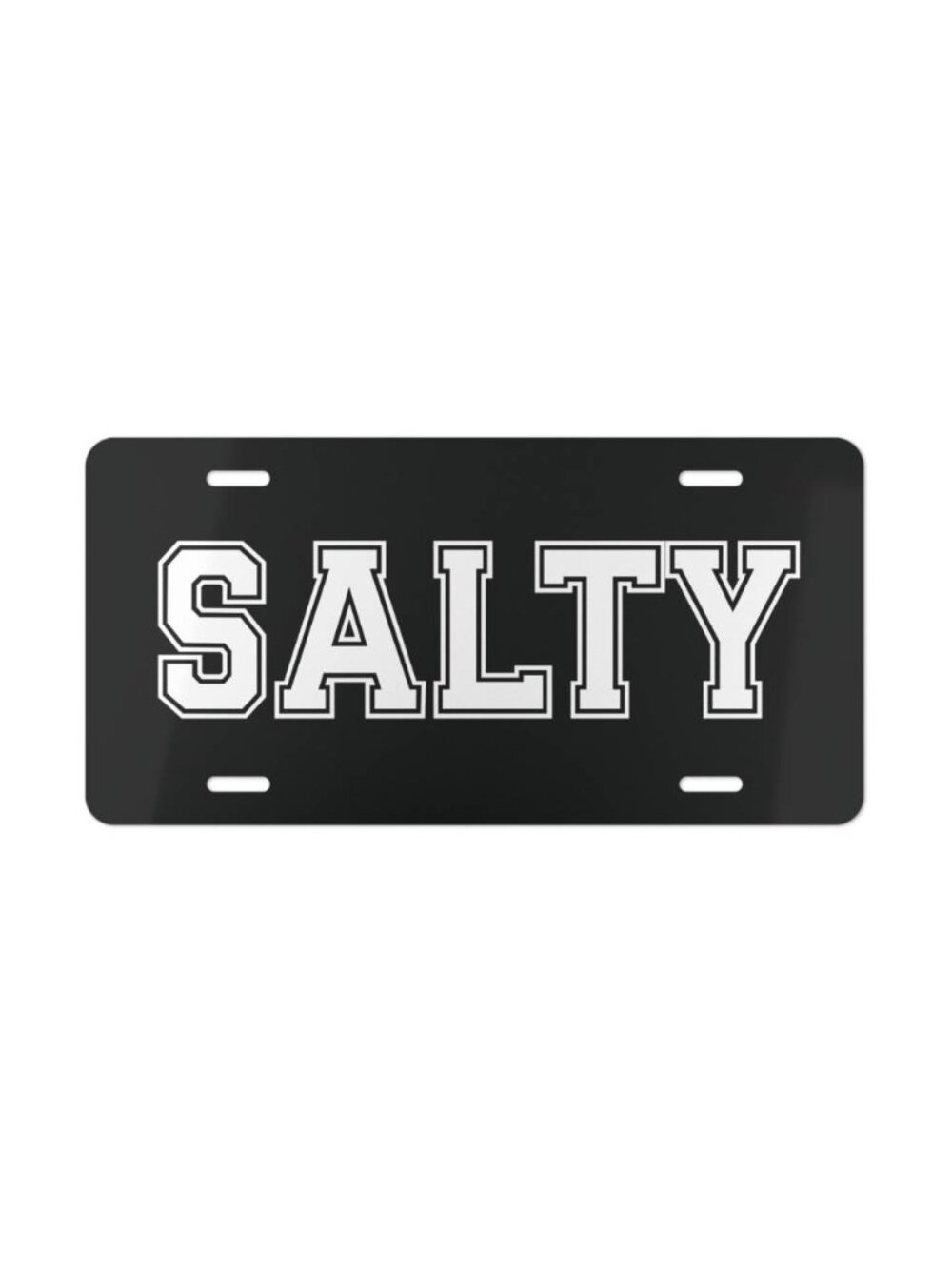 SALTY vanity plate | Metal License Plate